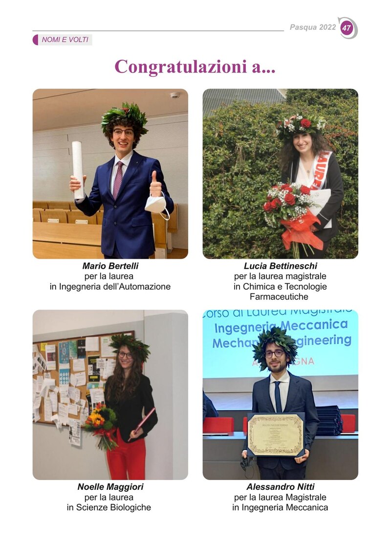 Congratulazioni a...