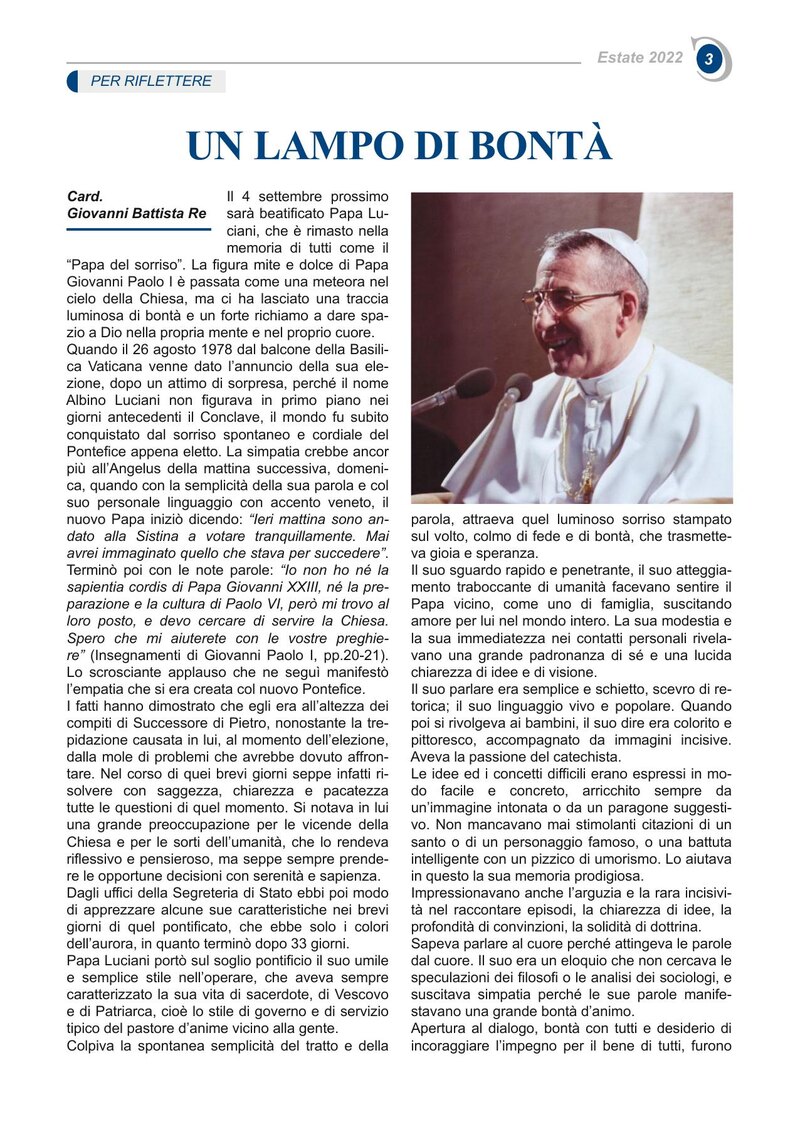 UN LAMPO DI BONTÀ