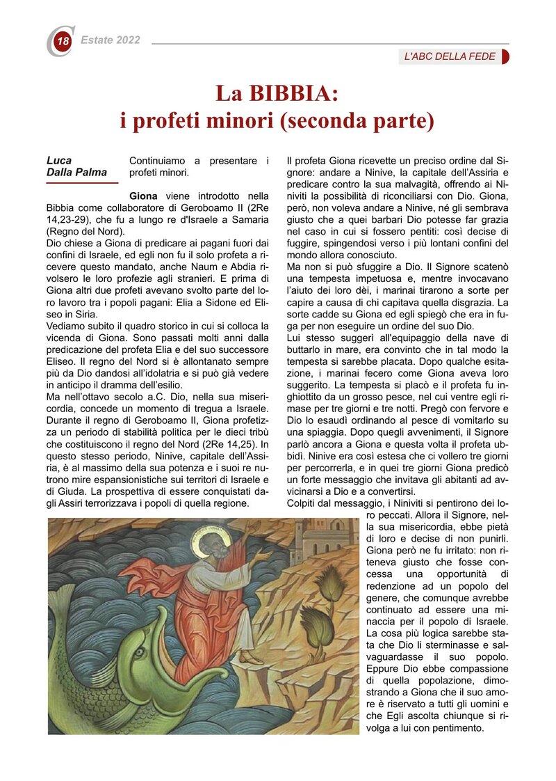 La BIBBIA: i profeti minori (seconda parte)