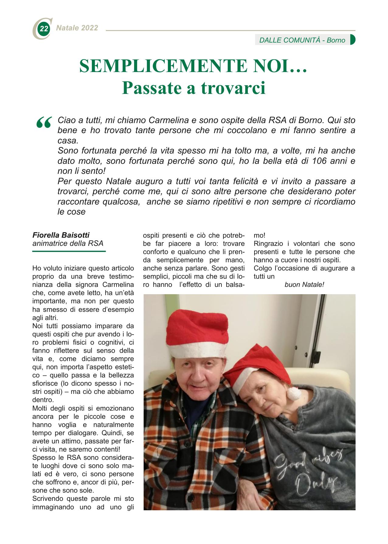 SEMPLICEMENTE NOI… Passate a trovarci