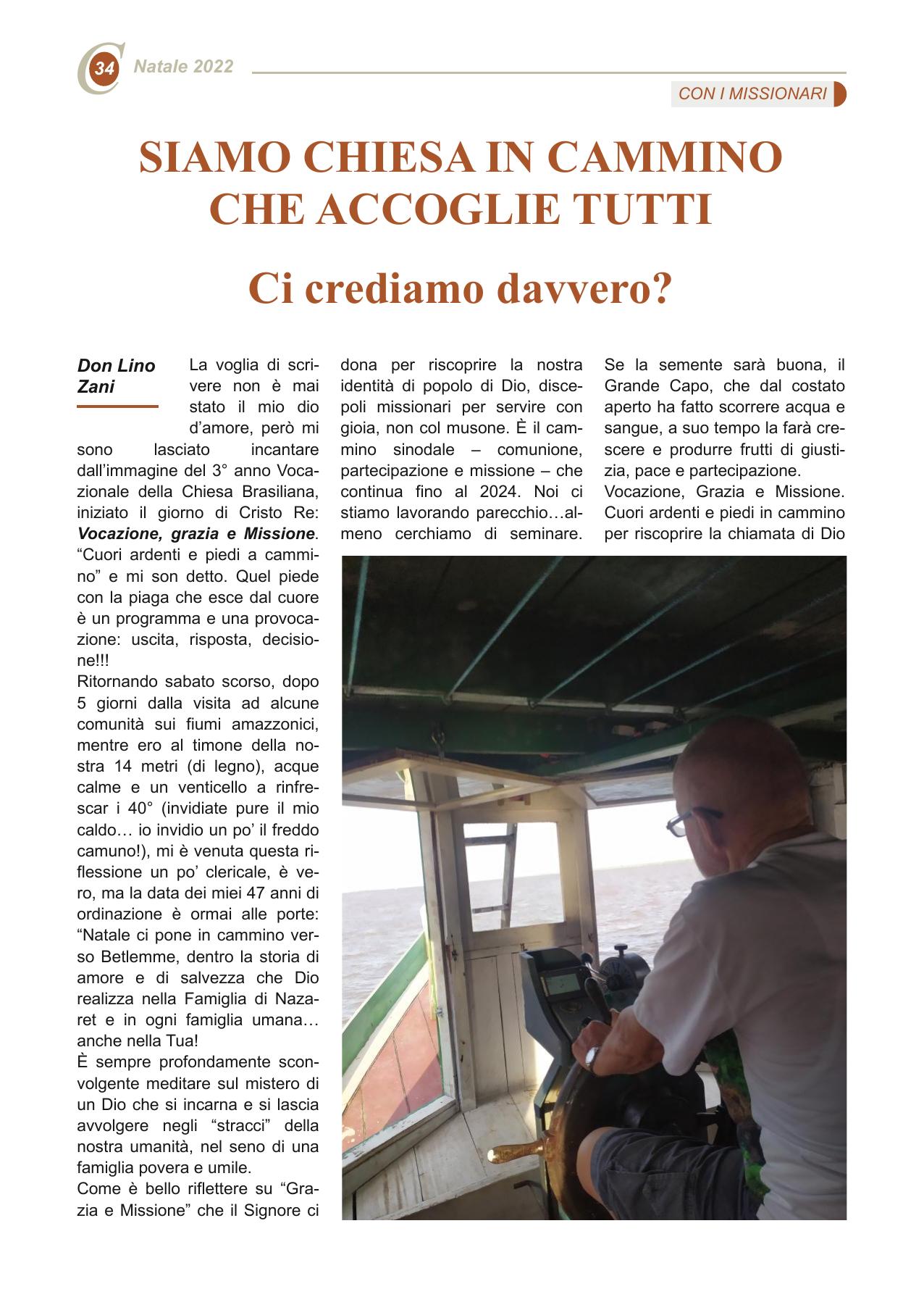 SIAMO CHIESA IN CAMMINO CHE ACCOGLIE TUTTI Ci crediamo davvero?