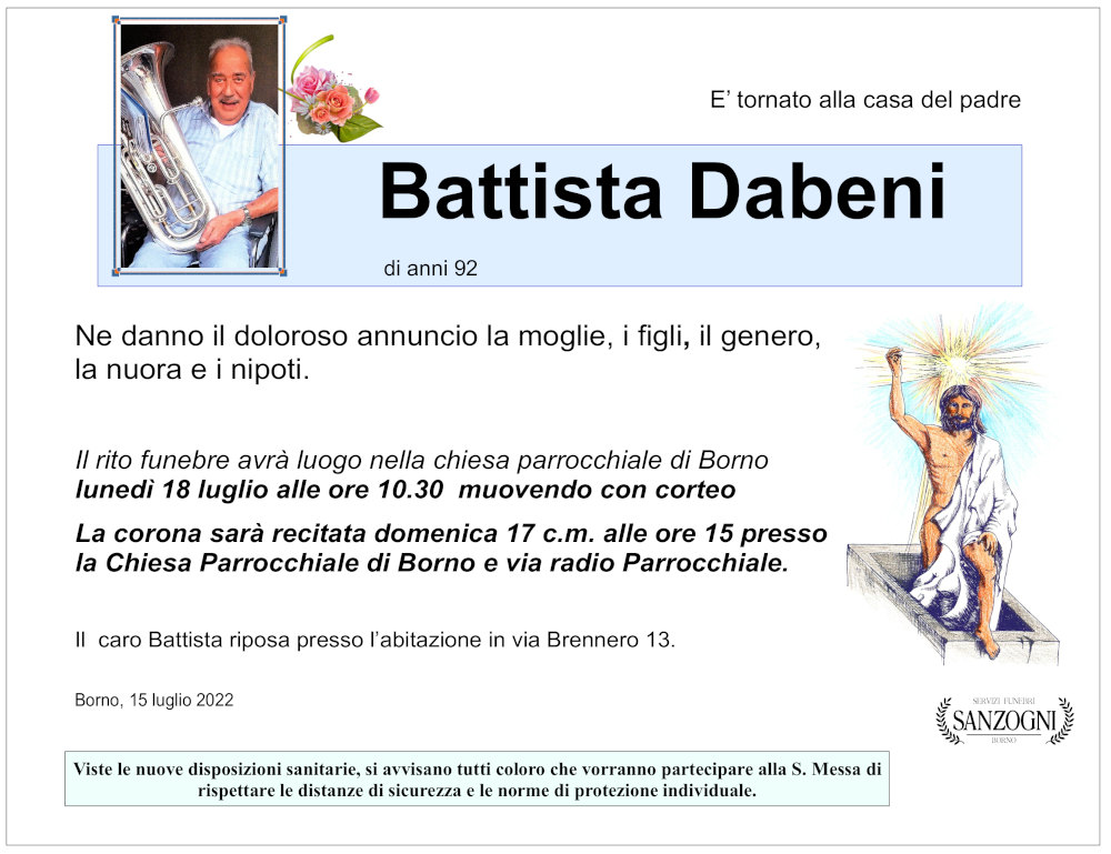 15-7-2022: def battista dabeni