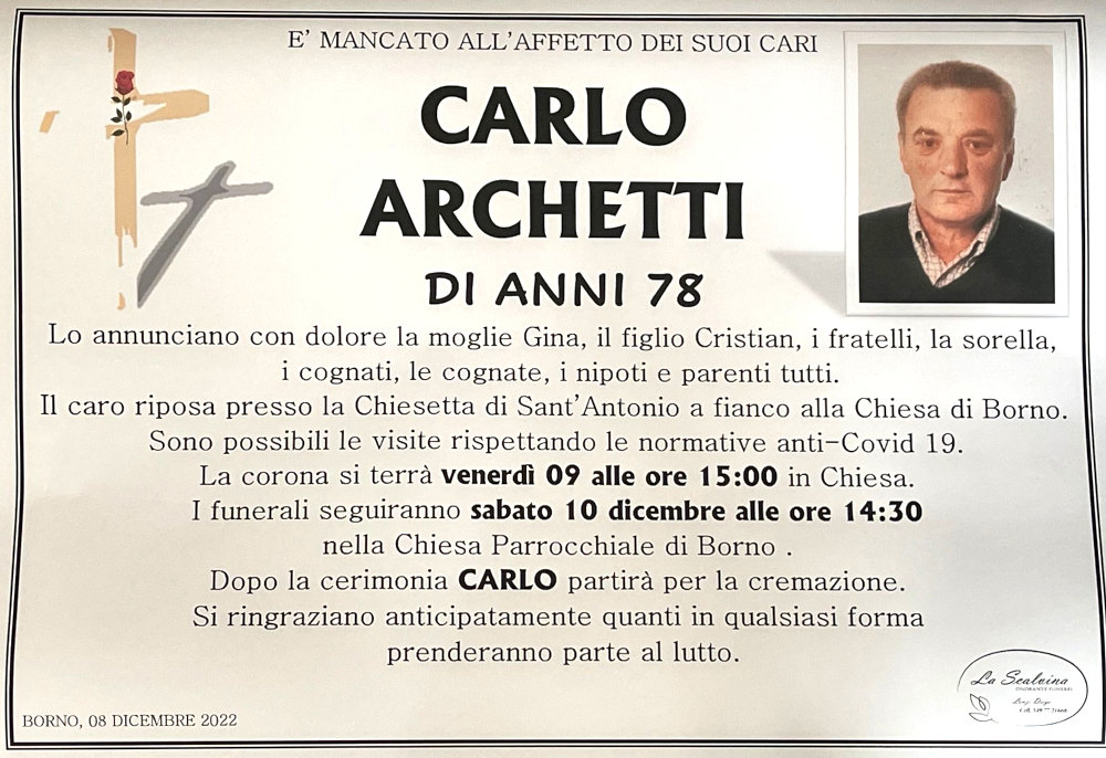 8 dicembre 2022: def carlo arhetti