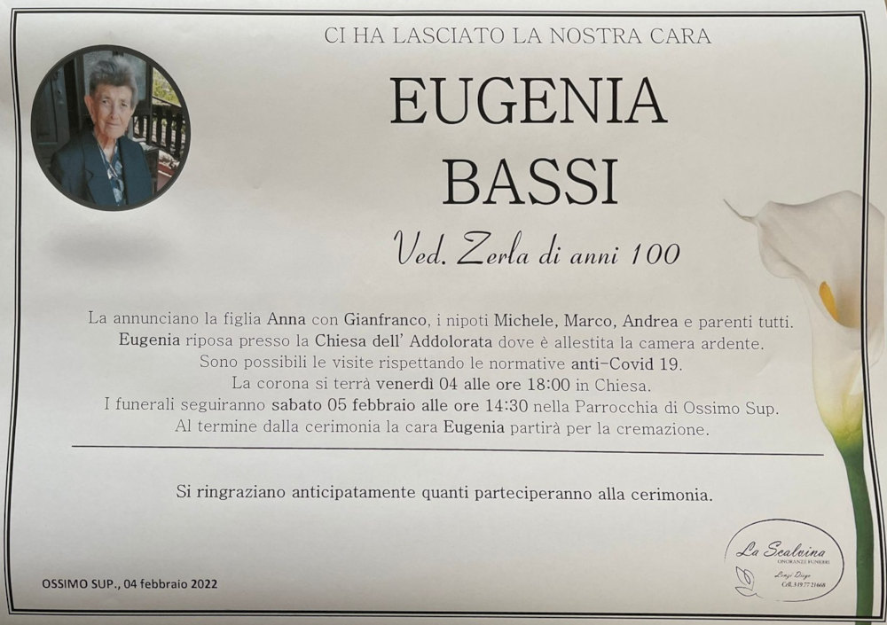 4-2-2022: def eugenia bassi