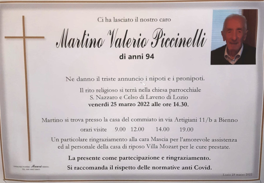 23 marzo 2022: def martino piccinelli