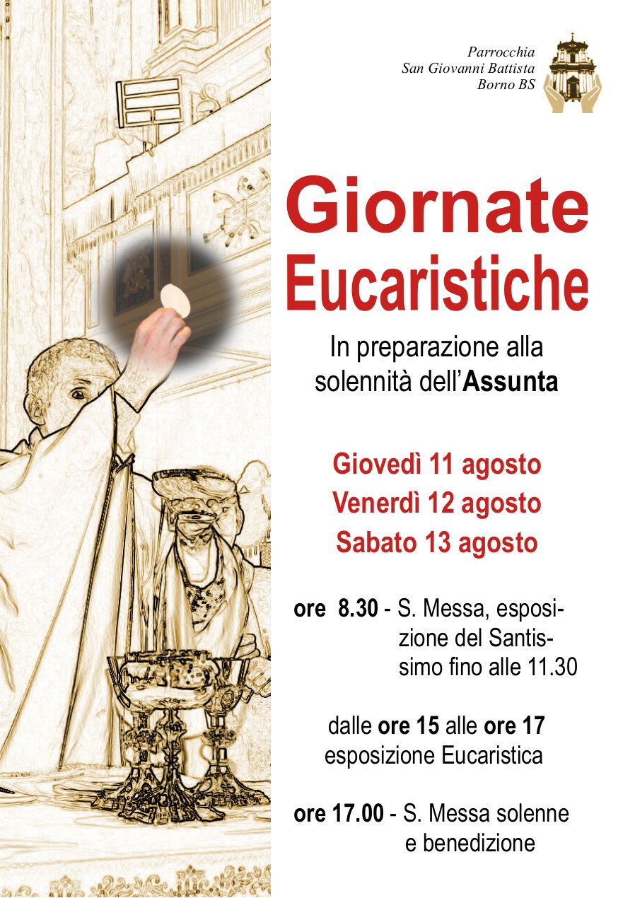 11-12-14 agosto 2022: Giornate Eucaristiche a Borno