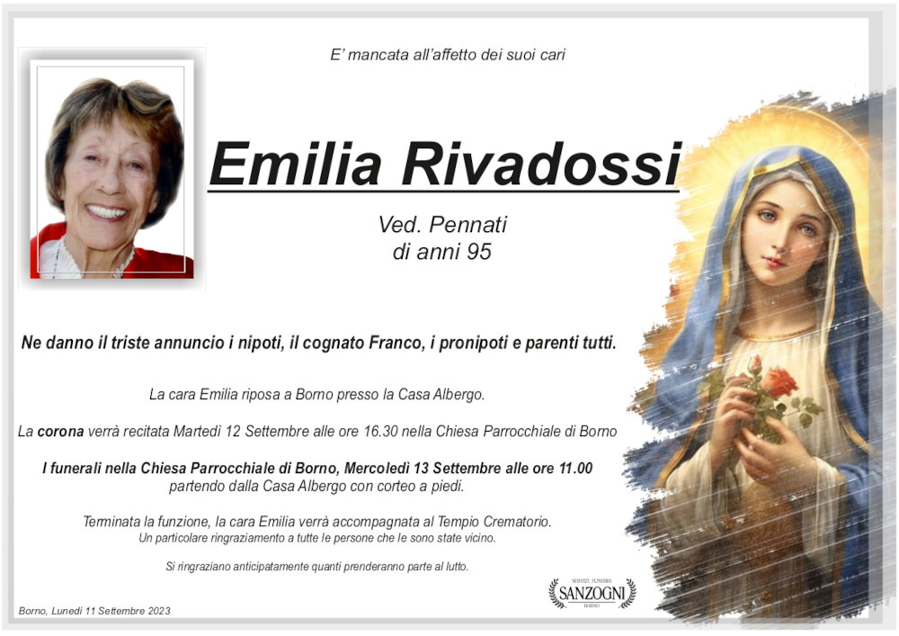 11 settembre 2023: def Emilia Rivadossi - Borno