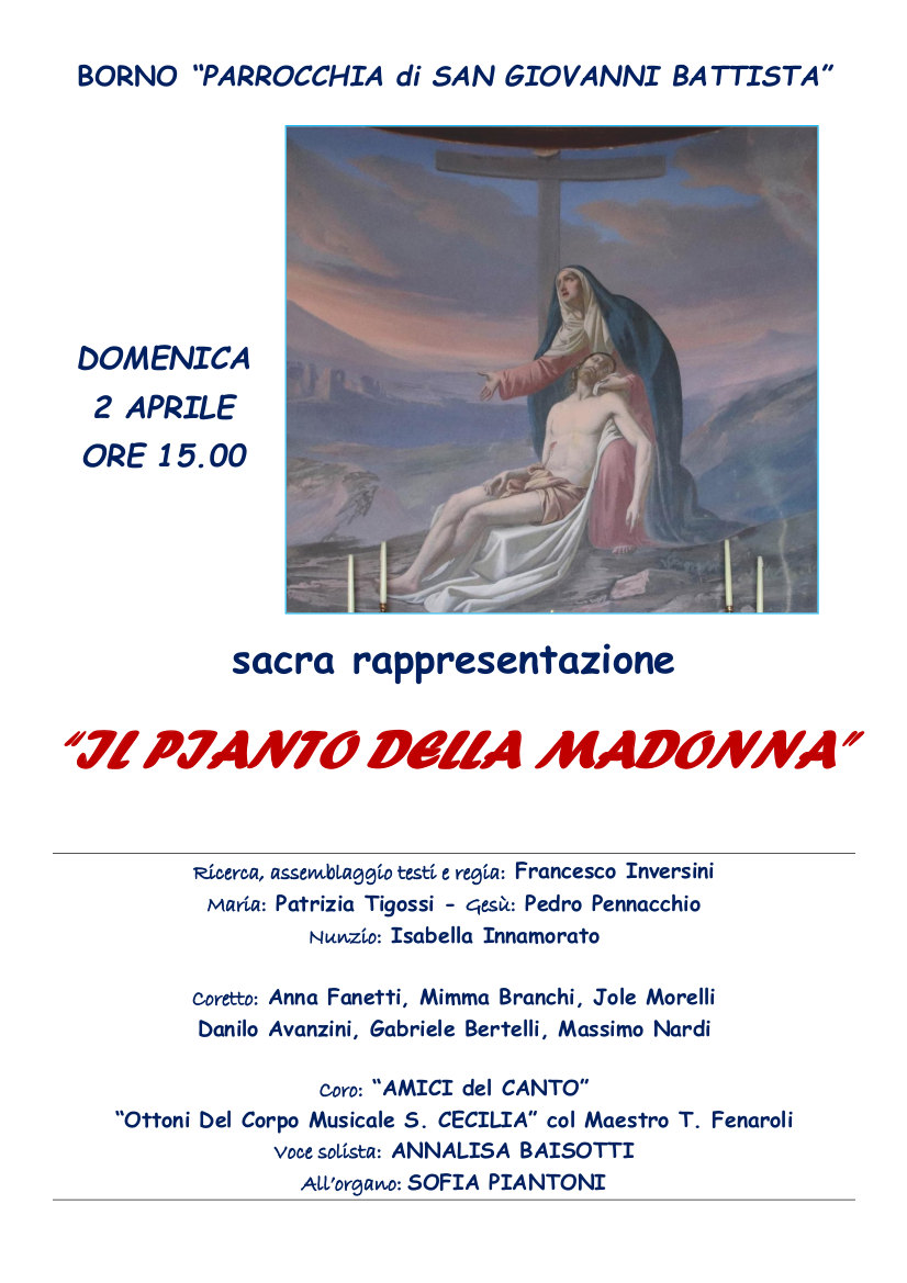 2 aprile 2023: sacra rappresentazione