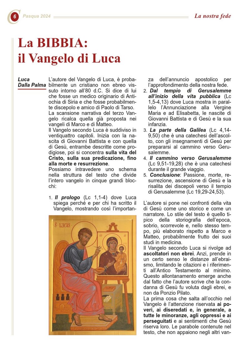 La BIBBIA: il Vangelo di Luca