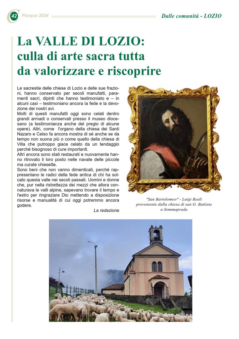 La valle di Lozio: culla di arte sacra tutta da valorizzare e riscoprire