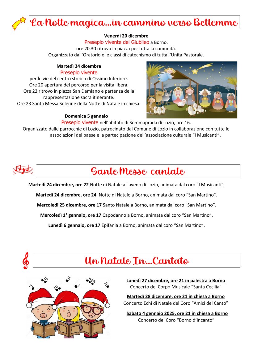 Natale 2024: alcune proposte