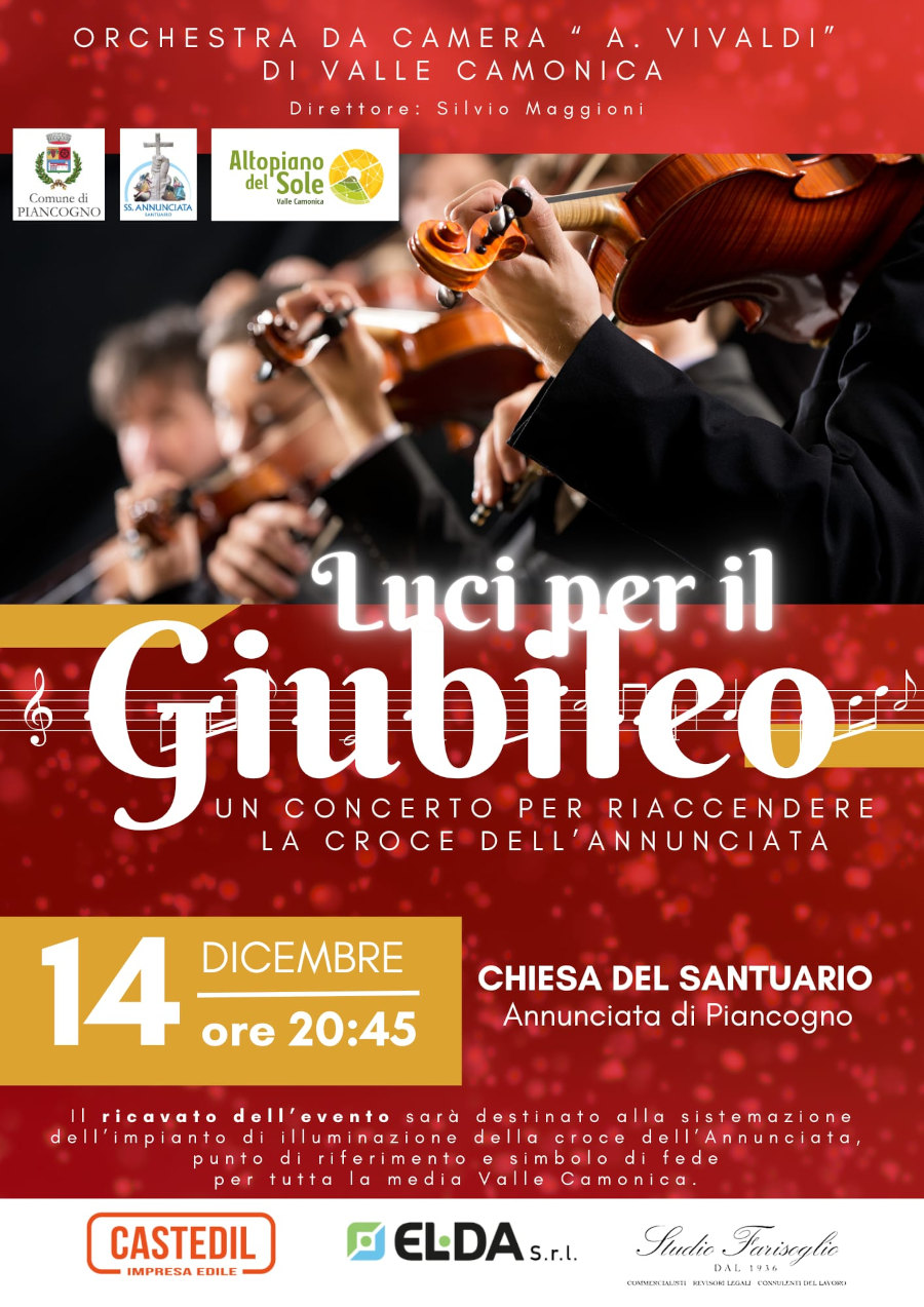 14 dicembre 2024 ore 20.45: Concerto al santuario dell'Annunciata