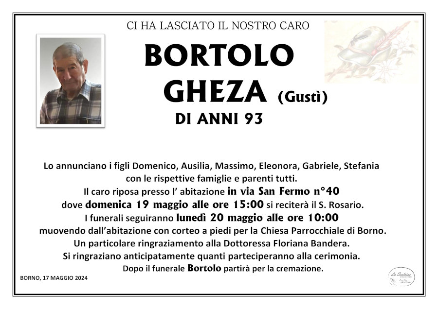 17 maggio 2024: def Bortolo Gustì Gheza - Borno
