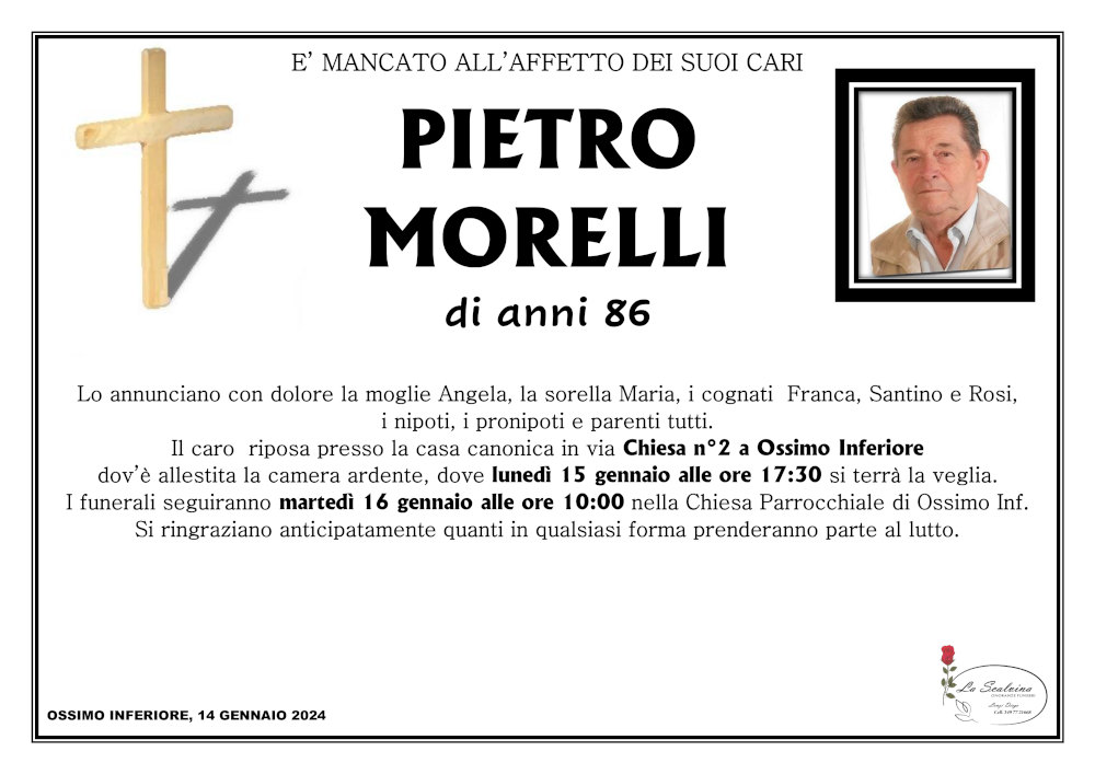 14 gennaio 2024: def Pietro Morelli - Ossimo inf.