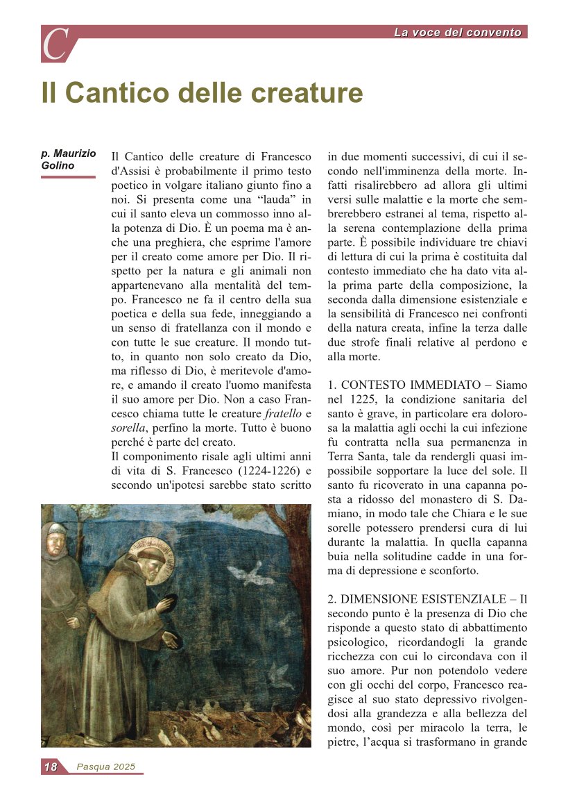Il Cantico delle creature