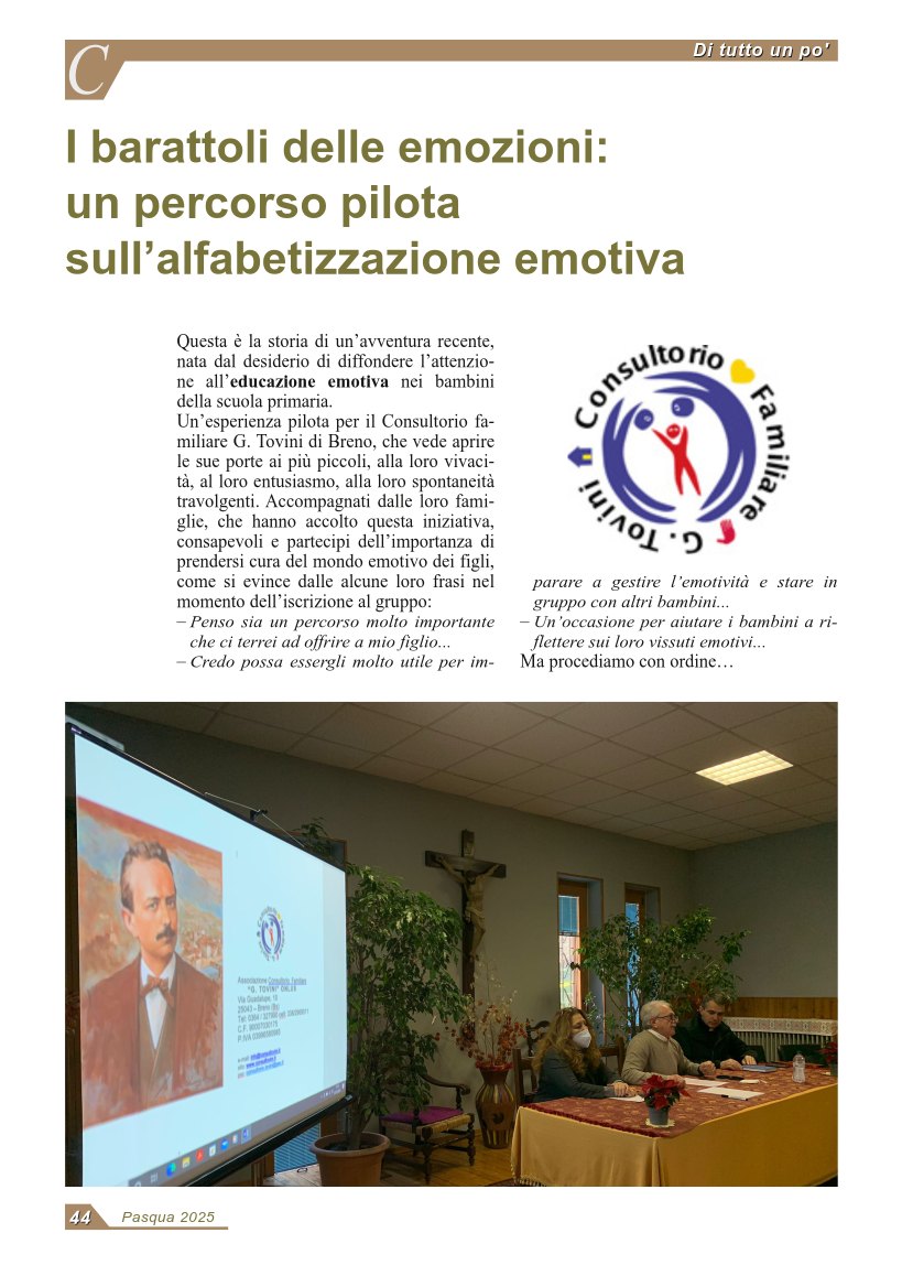 I barattoli delle emozioni: un percorso pilota sull’alfabetizzazione emotiva