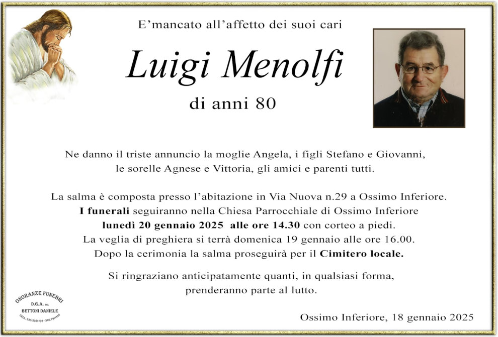 18 gennaio 2025: def Luigi Menolfi - Ossimo Inf.