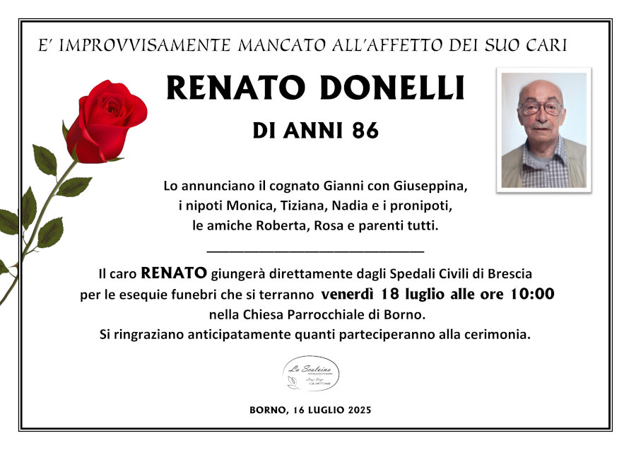 16 luglio 2025: def <b>Renato Donelli</b> - Borno