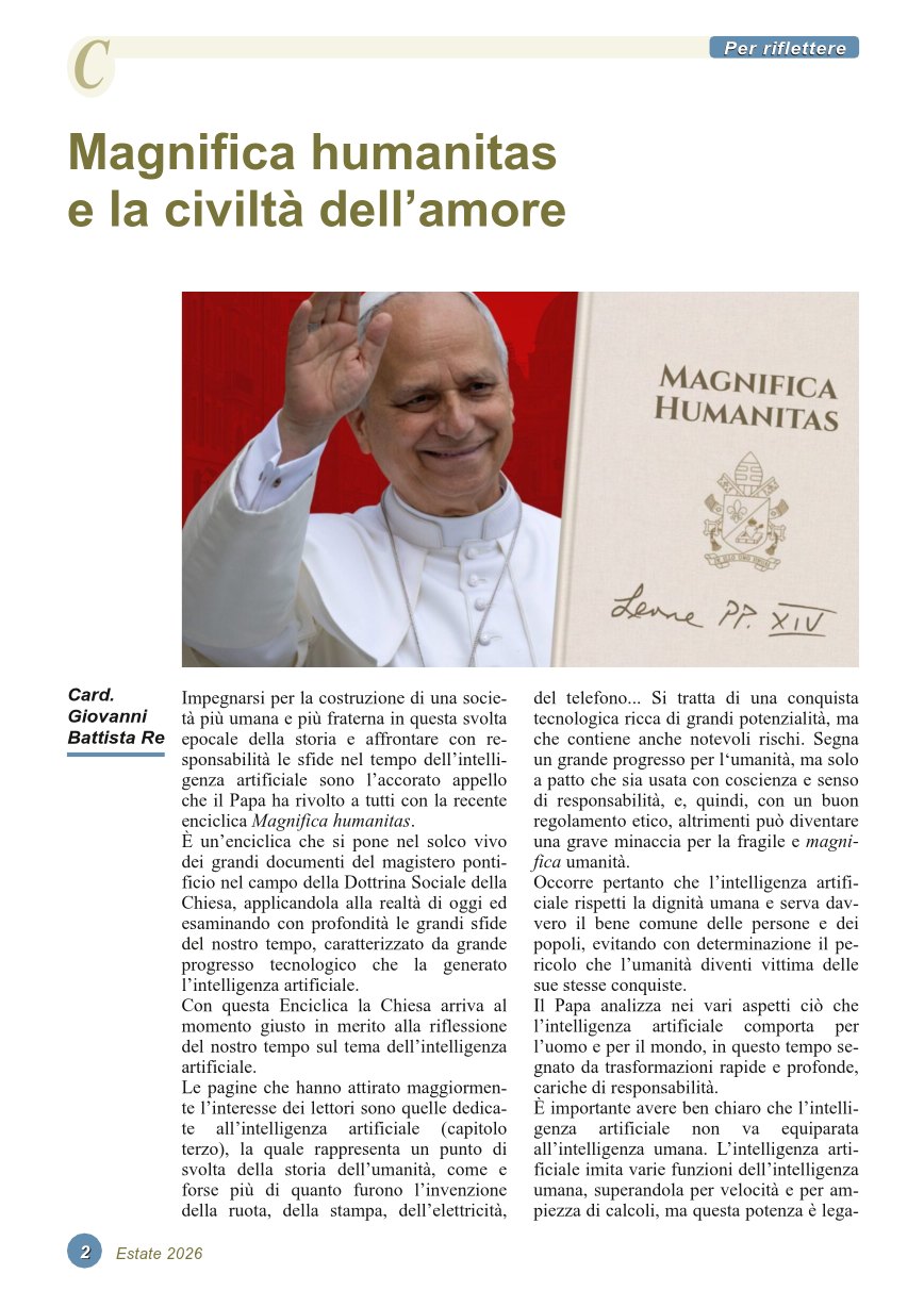 Magnifica humanitas e la civiltà dell’amore