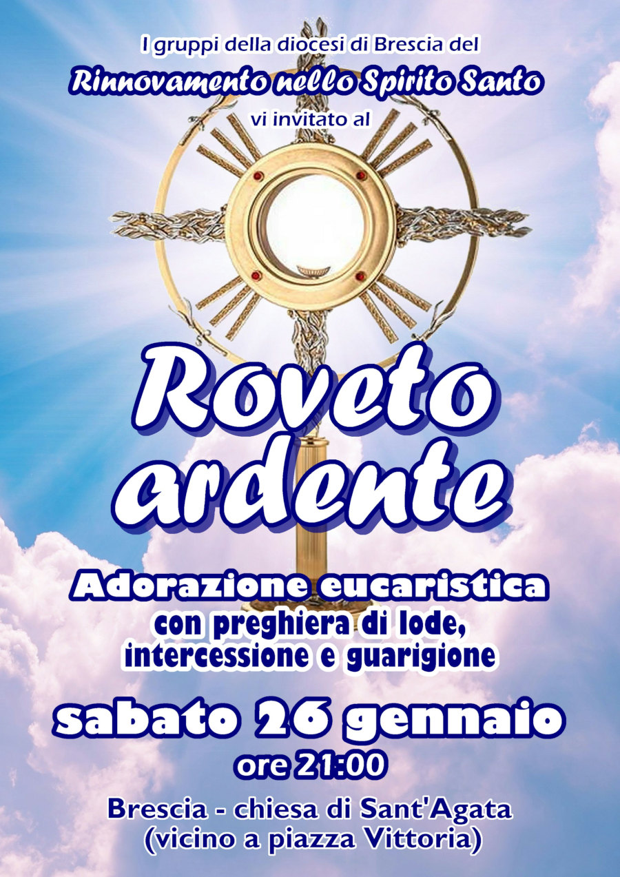26 gennaio 2019: roveto ardente bs